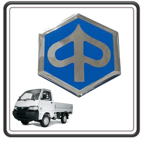 RICAMBIO ORIGINALE PIAGGIO LOGO SCUDETTO ADESIVO MASCHERA MASCHERINA CENTRALE FRONTALE PER PIAGGIO PORTER 1300 16V - PORTER 1200 1400 DIESEL ORIGINALE PIAGGIO