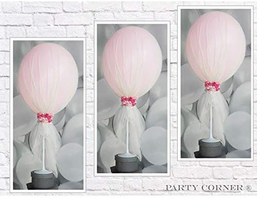 Party Tulle Balloons Kit (12 pcs) for Baby Shower Birthday Wedding Party Decoration (Camellias)