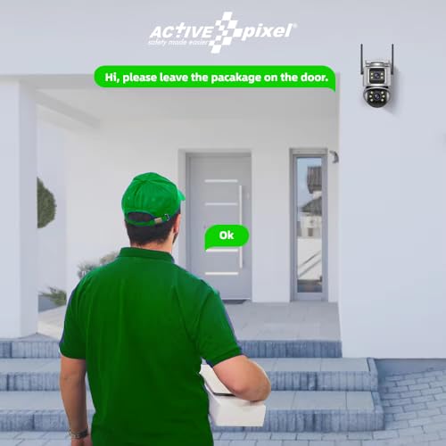Image of Active Pixel 3MP+3MP =6MP | Dual Lens Smart CCTV Camera | WiFi Wireless IP Home Security Camera | Double Side View | Rotating Pan & Tilt | Outdoor CCTV Camera | Alexa Supported - A5