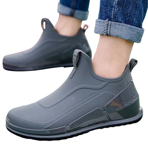 Men's Rain Shoes Non Slip Outdoor Comfortable Lightweight Casual Sneakers for Walking Travel Hiking2
