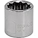 Klutch Socket - Metric, 17mm, 3/8in.-Drive, 12-Pt.