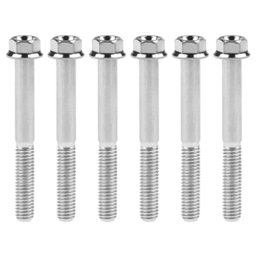 Tornillos de titanio M8 ultraligeros con cabeza de brida pequeña para bicicleta de montaña 2