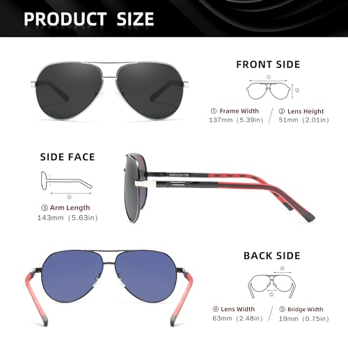 Image of KINGSEVEN Men Vintage Aluminum Polarized Sunglasses Classic Brand Sun glasses Coating Lens Driving Eyewear For Men /Women