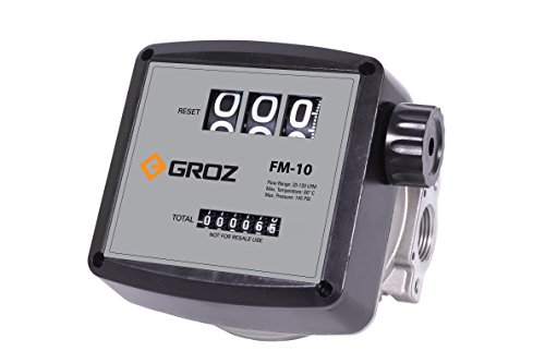 Compteur diesel mécanique Groz 45641 idéal pour cuve agricole et ravitaillement gallons