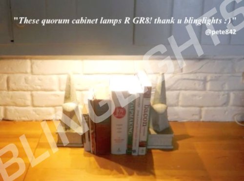 Quorum Lighting 18" White Under Cabinet Counter Lamp - Light Bulb Included #TOP1