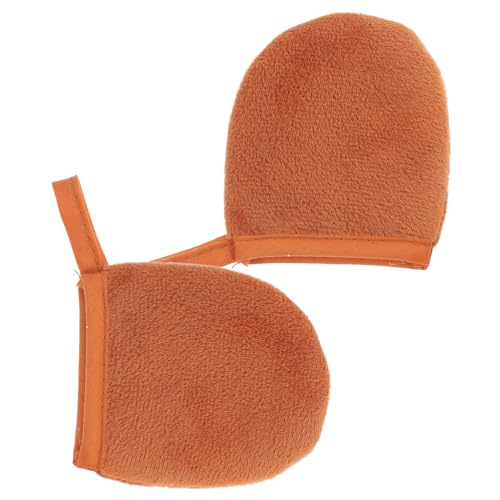 EPIGEIST Guante Para Bronceado Corporal 2 Unidades Tamaño Medio De Felpa Afelpada Para Aplicación Rápida De Loción y Masaje Facial, Reutilizable Para Protección y Uso Cuidado Piel