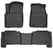 Husky Liners Weatherbeater | Fits 2011 - 2013 Infinity QX56, 2014 - 2018 QX80, 17 - 18 Nissan Armada, 10 - 15 Nissan Patrol, Front & 2nd Row Liners - Black, 3 pc.| 98611
