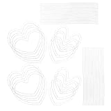 Conception facile pour les débutants : la structure en forme de cœur pour couronne de fleurs simplifie la confection de couronnes, permettant ainsi aux utilisateurs sans expérience professionnelle de créer facilement des décorations . idéal pour la confection de couronnes et de bouquets