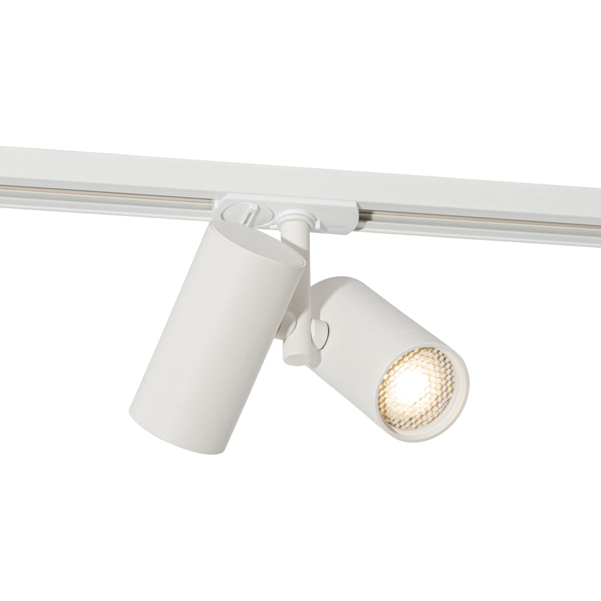 Qazqa Spot sur rail moderne monophasé blanc 2 - Jeana