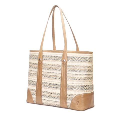 Image of Frye Women's Melissa Shopper Tote Bag, Stylist Large Handbag with Adjustable Strap & Pockets