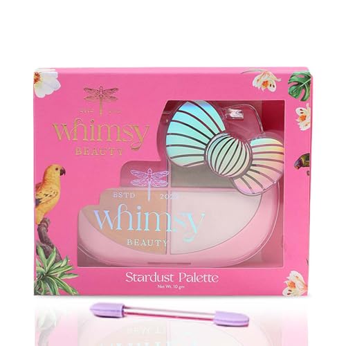 Image of Whimsy Beauty Stardust Eyeshadow Palette for Kids and Pre-Teens | Glitter and Shimmer Shades with Smooth Blendable Texture | Eye Makeup Enriched | 4 to 16 Years | Organic and Natural | 10 g