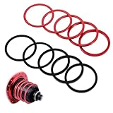 10 Pieces Bicycle Bottom Bracket Spacer, 7 8 9 10 11 Speed Bike Cassette Washer Spacer Aluminum Alloy Flywheel Hub Headset Gasket Washer for Bicycle Road Bike 1mm 1.5mm 1.85mm 2mm 2.18mm 2.35mm 2.5mm