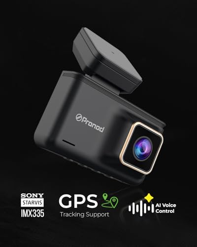 Image of PRONOD 3K Dash Cam for Car Front and Rear | Dashcam for Car with Mic, AI Voice Control, 3 inch IPS Display, Sony Starvis Sensor, WiFi App Control, G-Sensor, 24H Parking Mode, Two Way Audio-Supports 256GB