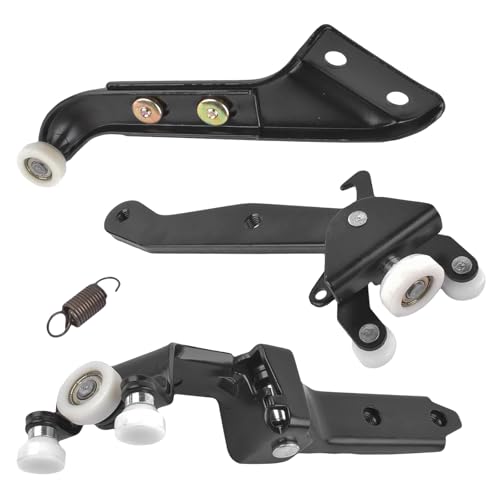 Auto Schiebetür Rollenführung Rollen, 3PCS Auto Türrollenführung Ersatz für T5 7H0843436B 7H0843398F 7H0843398H Schiebetür Rollen Führung Rechts Unten Oben Rollenführung Schiebetür Satz