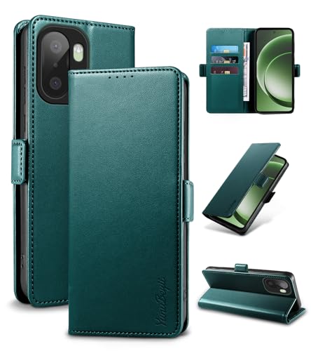 Yunubeyii Wallet Flip Case for OnePlus 15R,Green