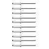 LOT DE 10 RIVET BLANC PLAQUE D’IMMATRICULATION VOITURE AUTO MOTO SCOOTER MOBYLETTE PROTECTION PLASTIQUE VIS BOULON FIXATION