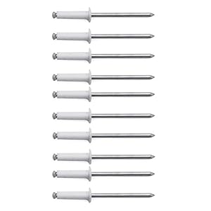 LOT DE 10 RIVET BLANC PLAQUE D’IMMATRICULATION VOITURE AUTO MOTO SCOOTER MOBYLETTE PROTECTION PLASTIQUE VIS BOULON FIXATION