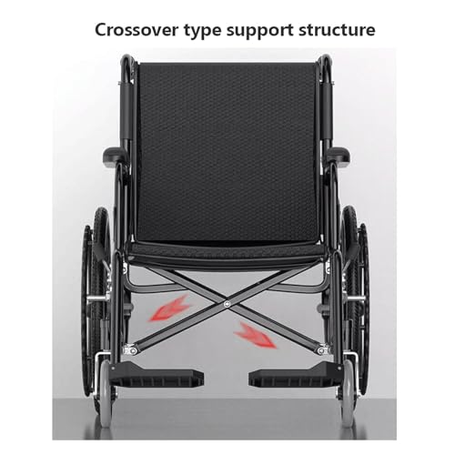 Transport-Wheelchair-Manual-Wheelchair-Whandbrakes-Transportation-Wheelchair-Ergonomic-Seat-Folding-Wheelchair-Load-100kg220lb-for-Adults-Mobility-aids