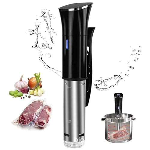 Sous Vide Cooker with 1100W, Waterproof Immersion Circulator with IPX7 4-15L PC+304 Stainless Steel Touch Screen Temperature Control, Vacuum Slow Cooker for Hotels, Western Restaurants, Kitchens