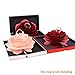 Engagement Ring Box,Ring Rose Box Surprise Jewelry Storage Holder for woman as Proposal Engagement Wedding Ring Jewelry Gift Case in Valentine's Day ect.