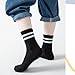 Guanquartz 10Pairs soft and breathable socks for boys and girls - high cotton, anti-odor, elasticized with boneless stitching for comfort, perfect for students, teens, and sports