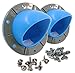 STOLTCO 2pcs DIY Porthole Chicken Feeder - Flexible Long-Lasting Rain-Resistant Feeders & Detailed Instructions