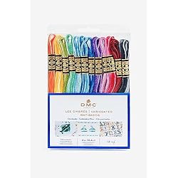 DMC - Surtido de hilos Mouliné colores Sombra, 100% algodón - 12 ovillos de 4 metros | Hilo de bordar, punto de cruz ideal, pulsera brasileña, pasatiempos creativos | idea de regalo