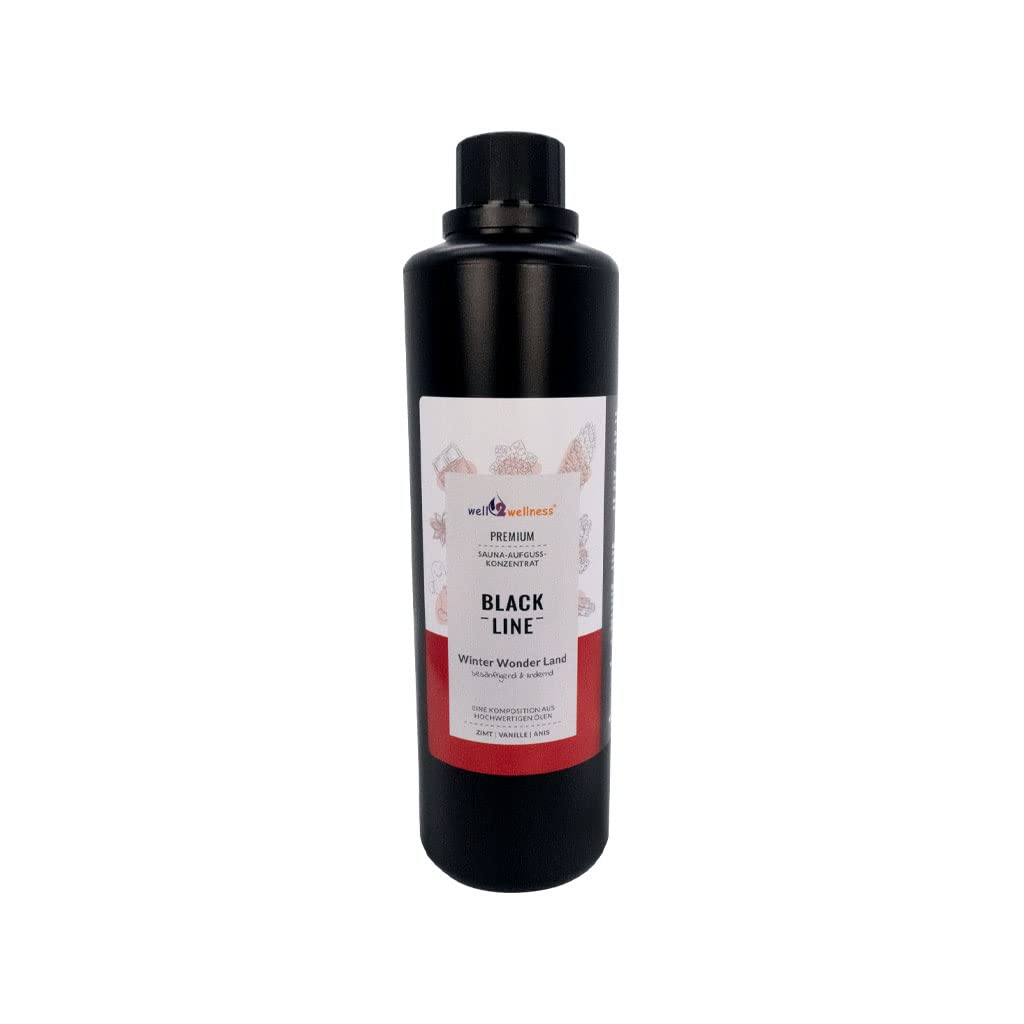 Sauna Set mit Saunakübel + Saunakelle aus hochwertigem Pinienholz plus Saunaduft 500ml Winter Wonder Land