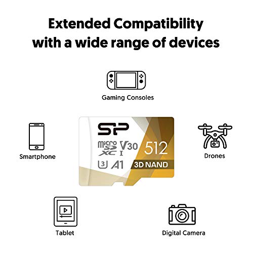 Sp Silicon Power Silicon Power 512Gb Micro Sd Card U3 Sdxc Microsdxc High Speed Microsd Memory Card With Adapter thumb #7