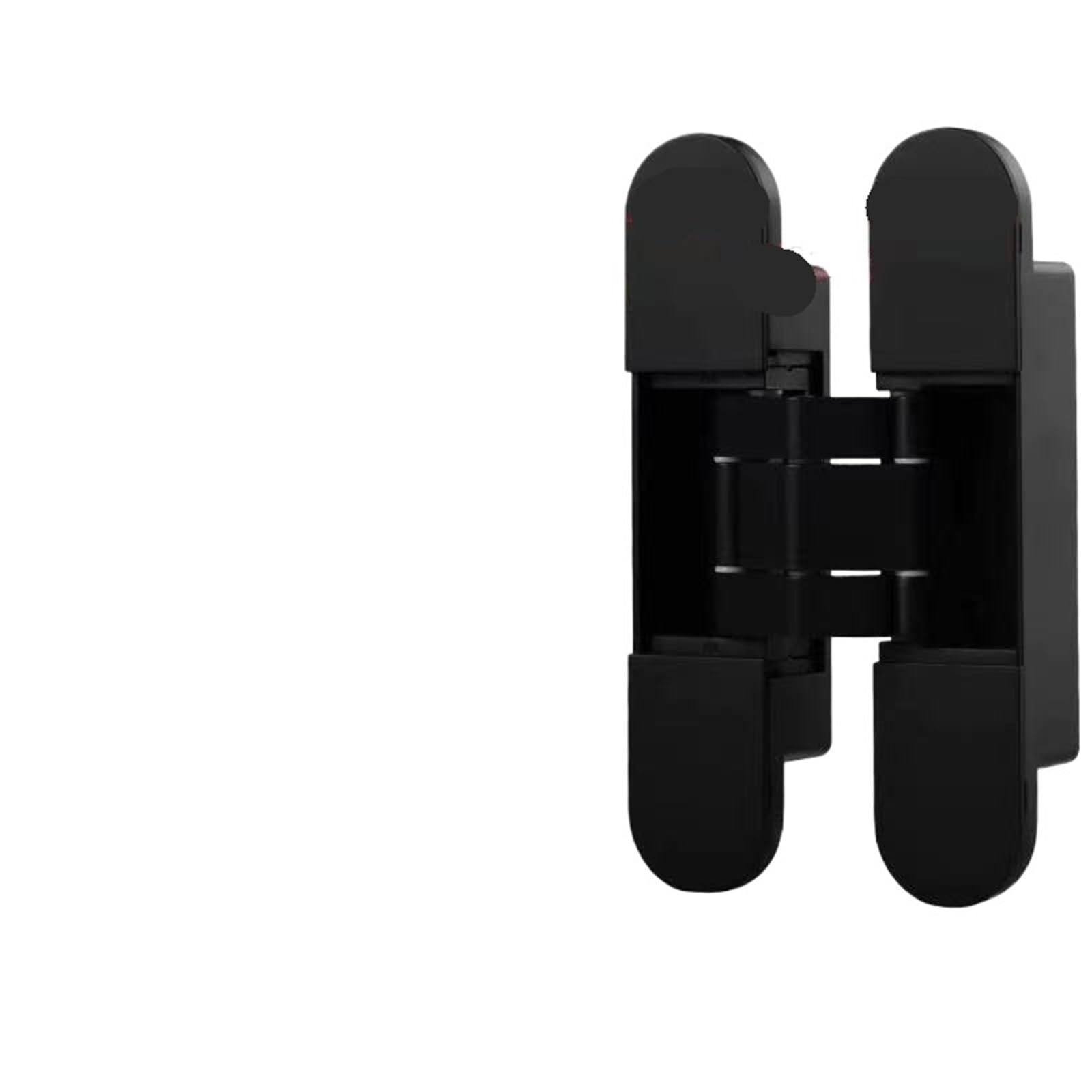 Kdhcvkz 40Kg Black 1Pcs Adjustable Invisible Door Hinge Hidden Folding Hidden Zinc Alloy(40Kg Black)