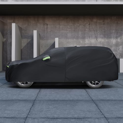 Image of Car Cover Custom Fit for Jeep Grand Cherokee 2000-2026, Migaven Waterproof Full Exterior Cover Sun Rain Protection with Door Zipper and Cotton Lining