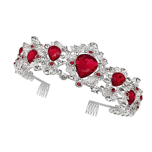 HONMEET Rhinestone Headpiece Wedding Headpiece Wedding Dress Accessories Wedding Hair Jewelry Bridal Tiara Princess Tiaras Wedding Headdress Crown for Bride Fashion Headwear Comb Headgear