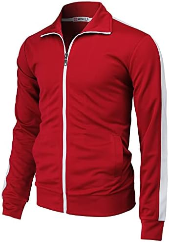 H2H Men's Cycling Thermal Jacket Warm Soft Shell Running Jacket RED US XL/Asia 2XL (CMOJA134)