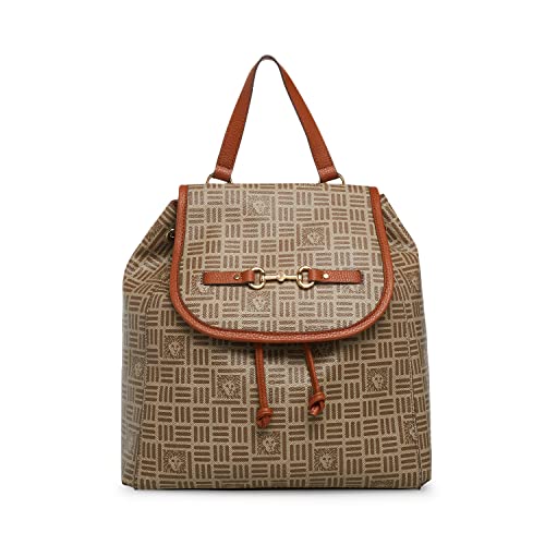 Anne Klein flap horsebit logo backpack