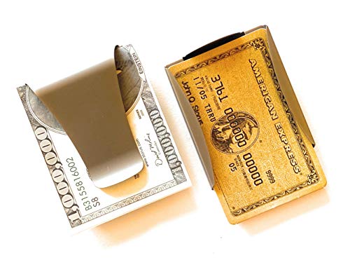 Storus Smart Money Clip Card Holder Wallet, Slim Minimalist Pocket Wallet Scratch Resistant Stainless Steel for Men, Graduate, Dad, Gift with Engraving Option - Titanium3