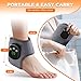 Cordless Ankle Massager with Heat, Ankle Heating Pad, USB Rechargeable Heated Brace Wrap Warmer, 5 Heat Levels, 3 Vibration Modes, Auto Shut Off
