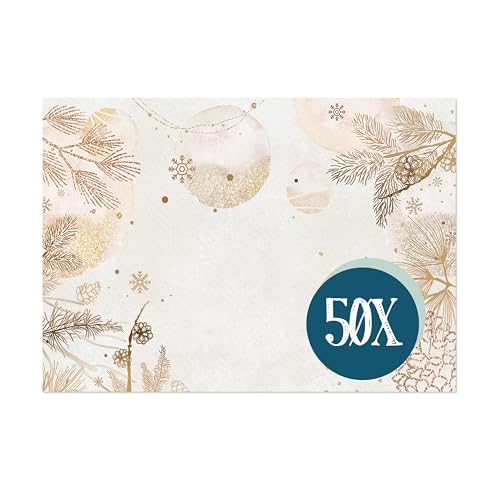 Logbuch-Verlag 50 Platzsets Weihnachten Herbst Tischsets aus Papier 42...