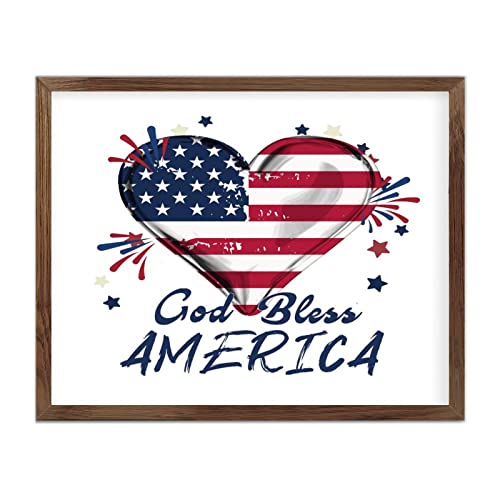 Idée cadeau 4th of July plaque en bois personnalisée américaine
