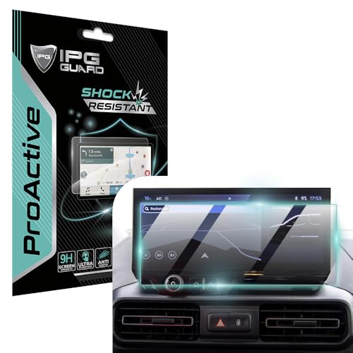 Peugeot 2024 Rifter 10 inch navigasyon ekranı için 9H nano cam koruyucu; pürüzsüz yüzey, duyarlı dokunmatik