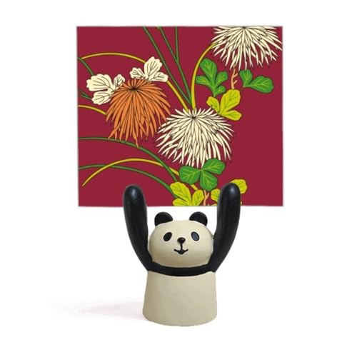 Memo holder culture japonaise avec panda en résine pour bureau