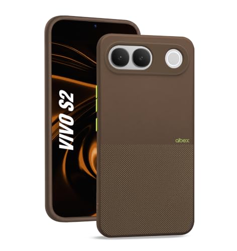 Image of AIBEX Premium Back Cover Case Compatible for vivo S2 5G | Scratch & Drop Tested Shockproof Matte Texture Case with Soft Microfibre Lining | Slim Fit Cover Anti-Scratch - Brown