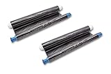 vhbw Lot de 2 rubans thermique compatible avec Panasonic KX FP 23 Series imprimante fax   Rouleaux de transfert thermique 35 m sans puce