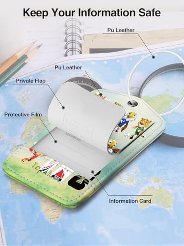 Image of TopMade Luggage Tags, Works with Apple Find My, Smart Suitcase Tag Tracker