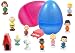 6" Jumbo Giant Easter Eggs with Peanuts Cartoon Figurines - Charlie Brown, Snoopy, and Woodstock to Delight All Ages - Ready to Fill, Hide and Enjoy - Perfect As Kids Party Favors and Cake T