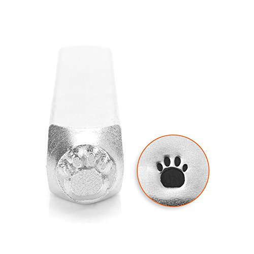 ImpressArt - 6mm, Paw Print Design Stamp, Perfect for Handmade Jewelry Making, DIY Crafts, and Personalized Gifts