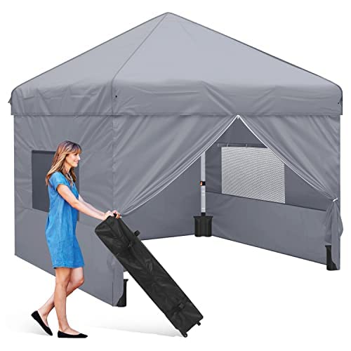 Leadyeah Faltpavillon 3x3 Wasserdicht - Pop Up Mit 4 Seitenwänden,...