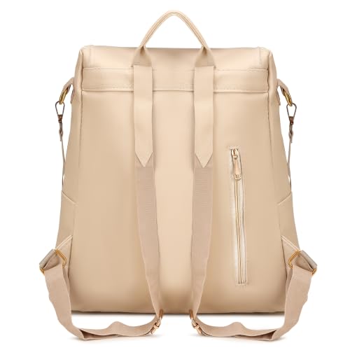 Image of IRMAO Women's Embroidered PU Leather Backpack | Stylish College Bag for Women & Girls | Multi-Purpose Office, Travel & Casual Backpack with Shoulder Straps (Strawberry)