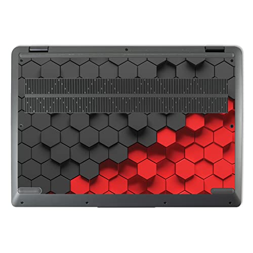 MightySkins Skin Compatible with Lenovo IdeaPad Flex 5 16" (2022) Full Wrap Kit - Two-Tone Hex | Protective, Durable, and Unique Vinyl Decal wrap Cover | Easy to Apply | Made in The USA3