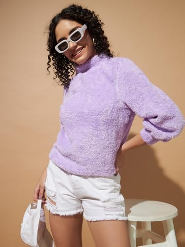 Image of THE DRY STATE Women's Fur Pull Over With High Neck