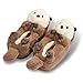 ooohyeah Otter Plush Slippers for Women, Funny Cozy Warm Slippers with Grippers, Abe the Otter, size 7-8